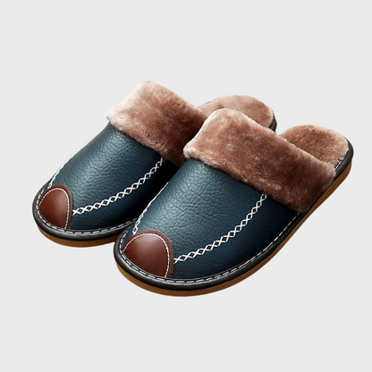 Low-entry fleece slippers 